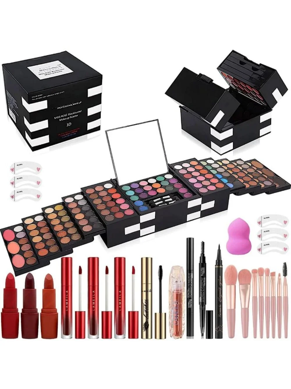 148 Color Professional Makeup Palette - All-in-One Kit for Women & Beginners